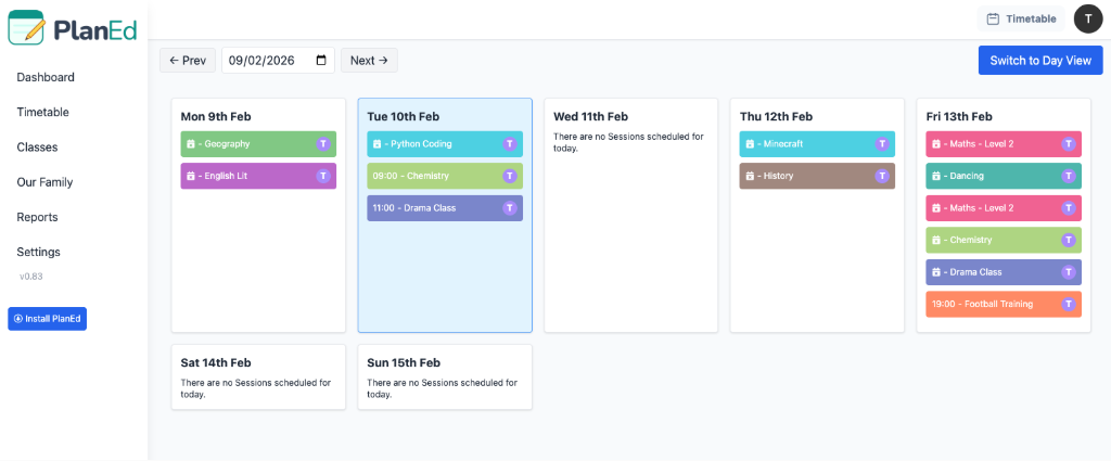 Plan into the future automatically